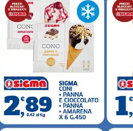 Coni panna e cioccolato, panna e amarena