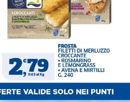 Frosta filetti di merluzzo croccante