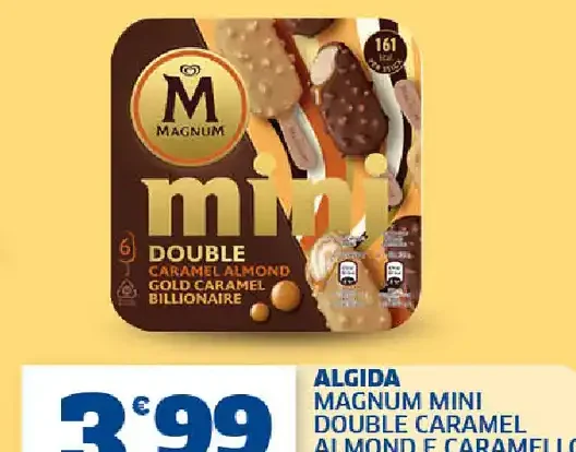 Algida Magnum Mini Double Caramel Almond e Caramello Billionaire