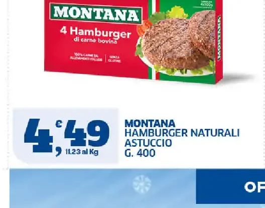 Montana hamburger naturali astuccio