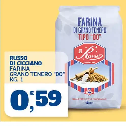 Farina di grano tenero tipo 00