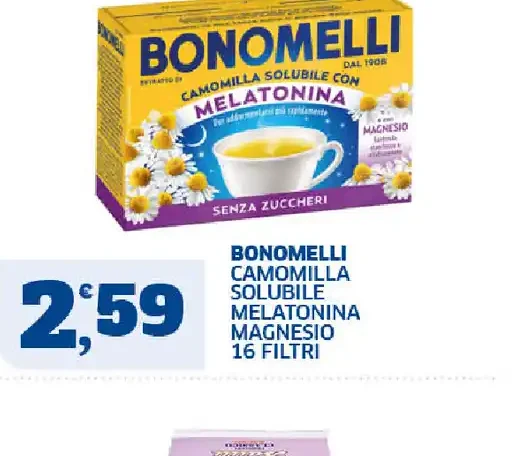 Camomilla solubile melatonina magnesio