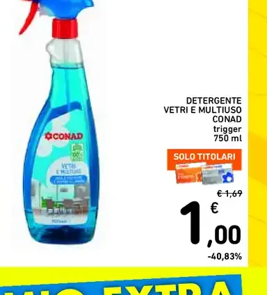 Detergente vetri e multiuso Conad