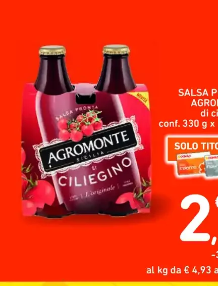 Salsa pronta Agromonte ciliegino