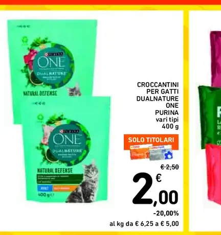 Croccantini per gatti Purina One