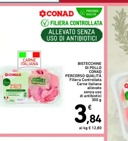 Bistecche di pollo Conad Percorso Qualità