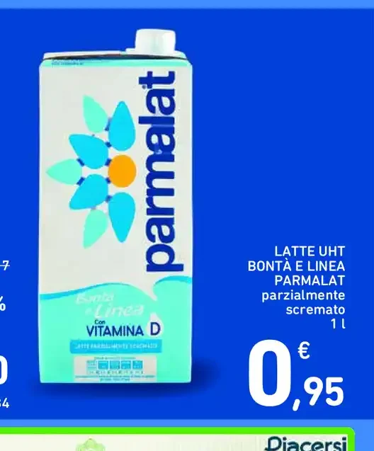 Latte UHT Bontà e Linea Parmalat