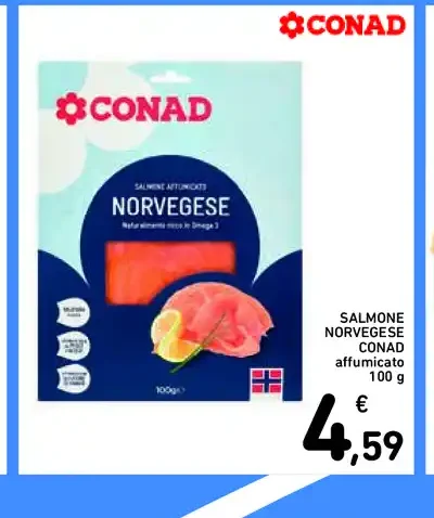 Salmone norvegese Conad affumicato
