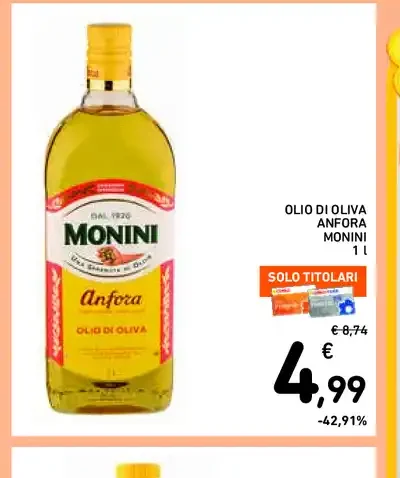 Olio di oliva Monini Anfora
