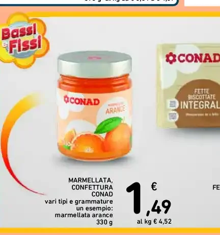 Marmellata e confettura Conad