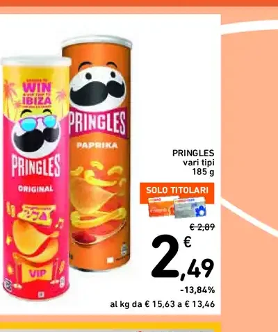 Pringles vari tipi