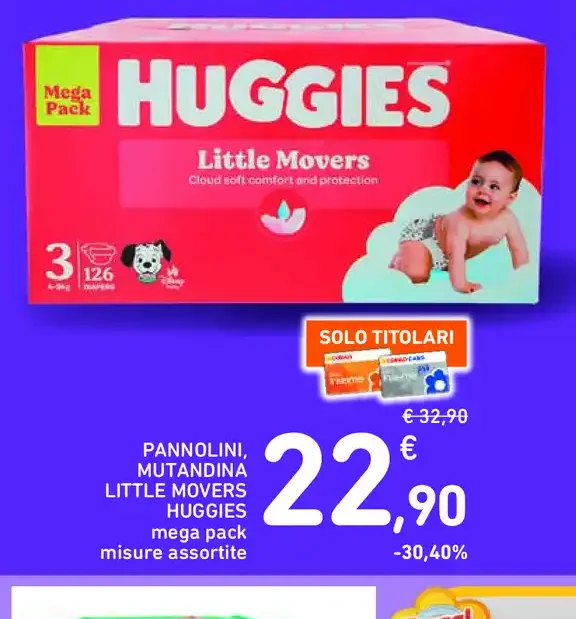 Pannolini Huggies Little Movers