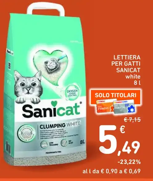 Lettera per gatti Sanicat