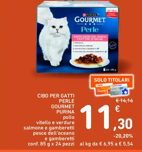 Cibo per gatti Gourmet Perle Purina