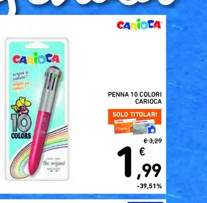 Penna 10 colori Carioca