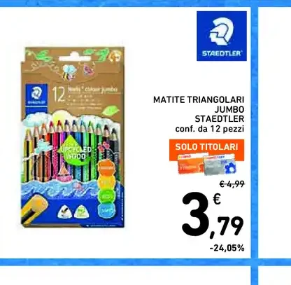 Matite triangolari Jumbo Staedtler
