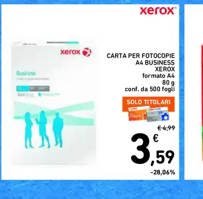 Carta per fotocopie A4 Business Xerox