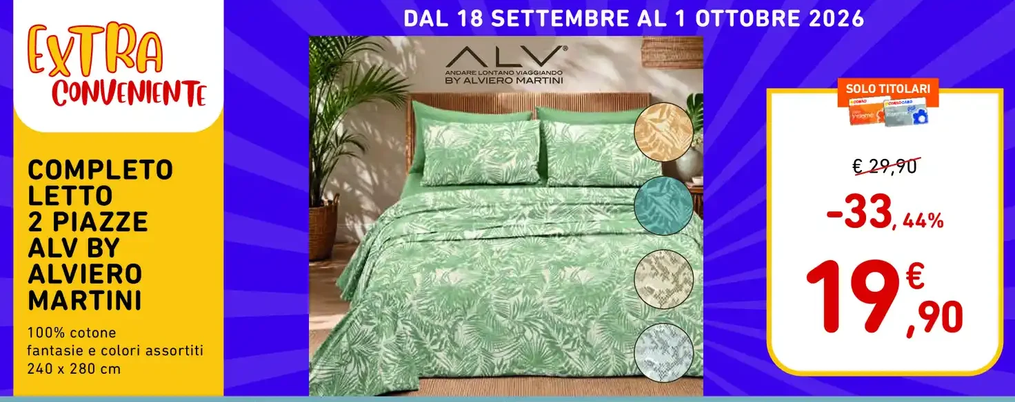 Completo letto 2 piazze ALV by Alviero Martini