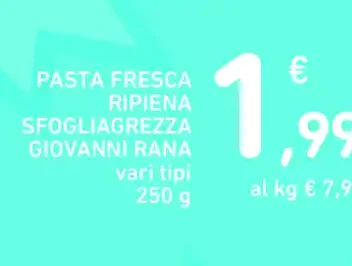 Pasta fresca ripiena sfogliagrezza Giovanni Rana