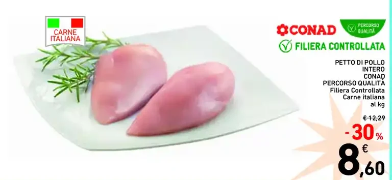 Petto di pollo intero Conad