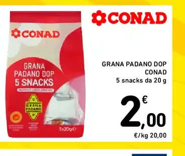Grana Padano DOP snack Conad