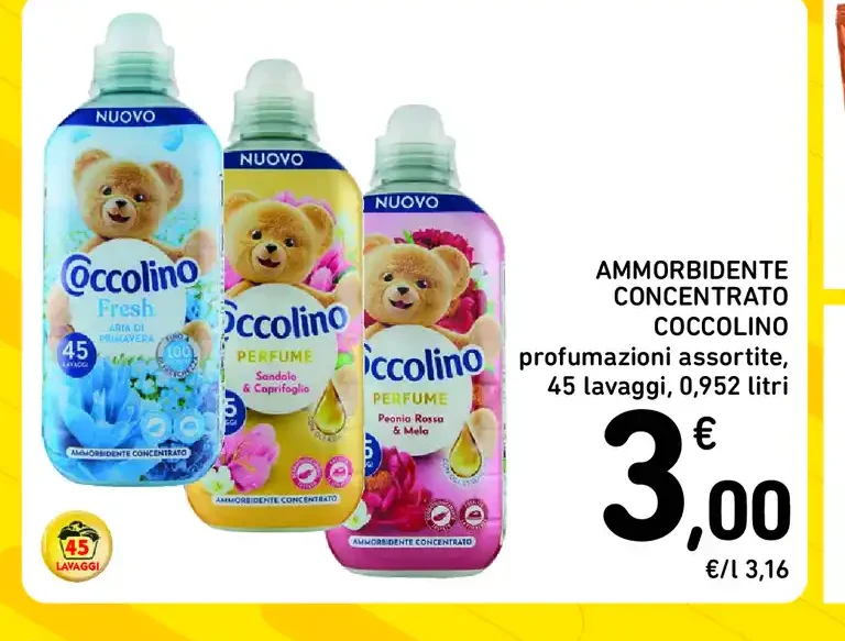 Ammorbidente concentrato Coccolino
