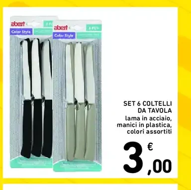 Set 6 coltelli da tavola