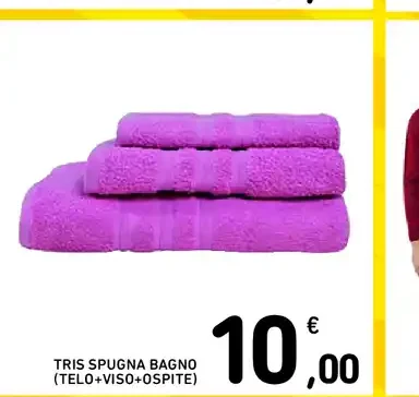Tris spugna bagno