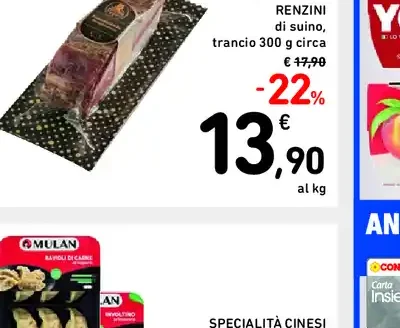 Guanciale stagionato Renzini