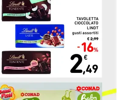 Tavoletta cioccolato Lindt