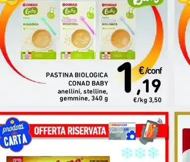 Pastina biologica Conad Baby