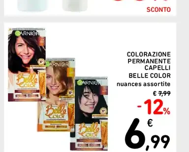 Colorazione permanente capelli Belle Color