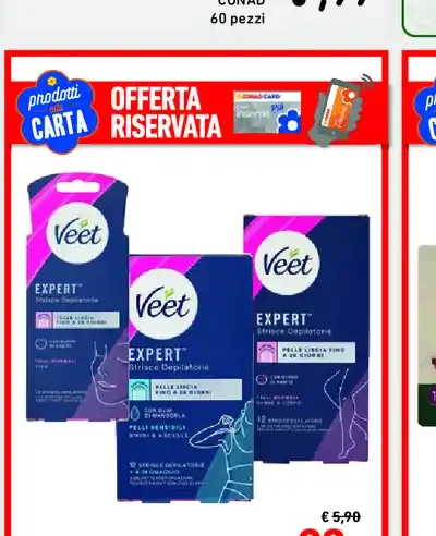 Strisce depilazione Expert Veet