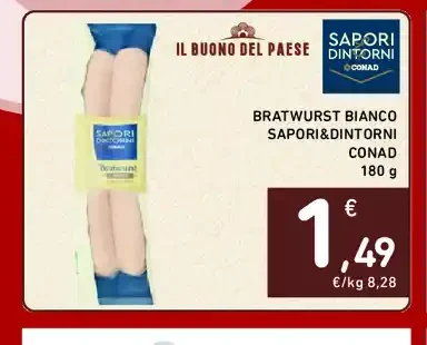 Bratwurst bianco Sapori&Dintorni
