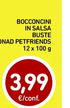 Bocconcini in salsa buste Conad Petfriends