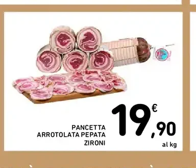 Pancetta arrotolata pepata Zironi