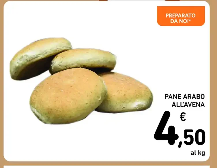 Pane arabo all'avena