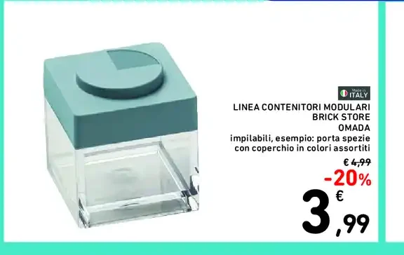 Contenitore modulare Brick Store