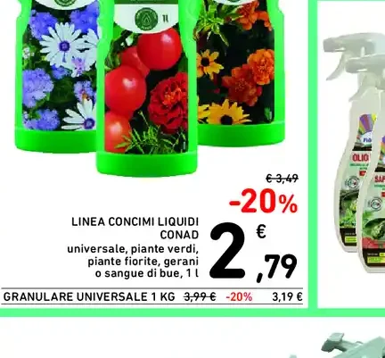Concimi liquidi Conad