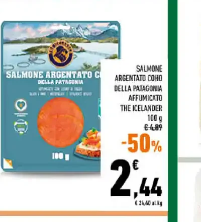 Salmone argentato coho affumicato