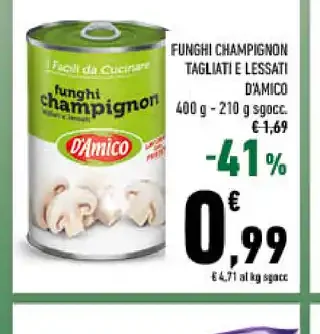 Funghi champignon D'Amico