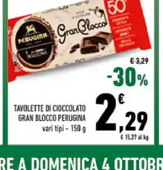 Tavolette di cioccolato GranBlocco Perugina