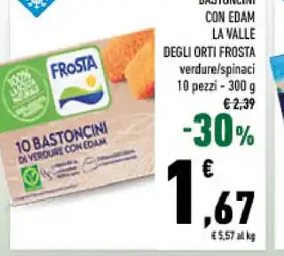 Bastoncini con edam Frosta