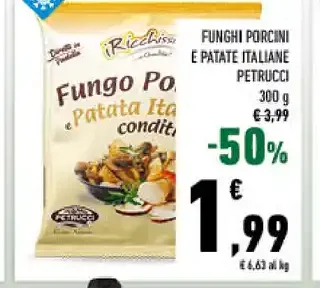 Funghi e patate italiane condite
