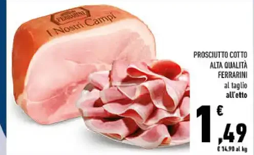 Prosciutto cotto alta qualità