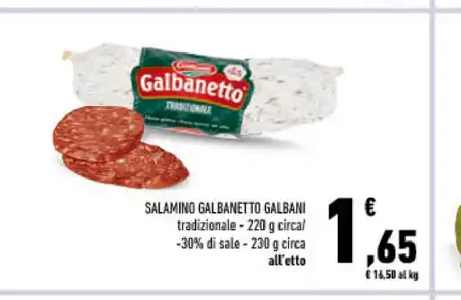 Salamino Galbanetto Galbani