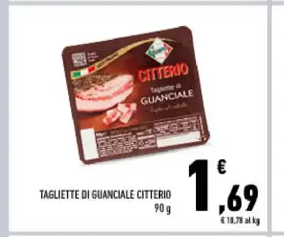 Tagliette di guanciale Citterio