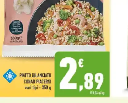 Piatto bilanciato Piacersi Conad