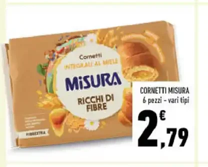 Cornetti Misura Ricchi di Fibre