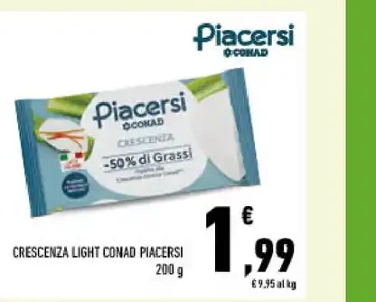 Crescenza light Conad Piacersi
